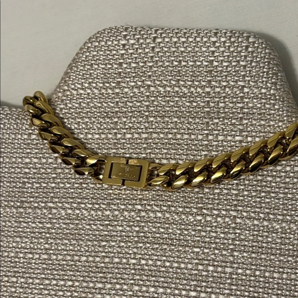 Rokc&co Stainless Steel Men's Necklace Gold Tone 24